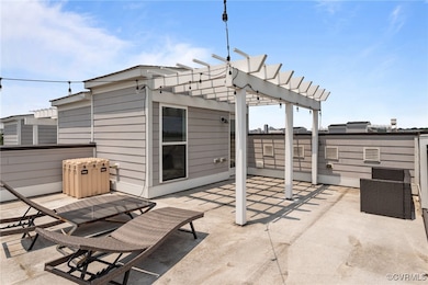 View of patio / terrace with a pergola