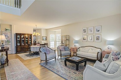 Living room opens to dining room.