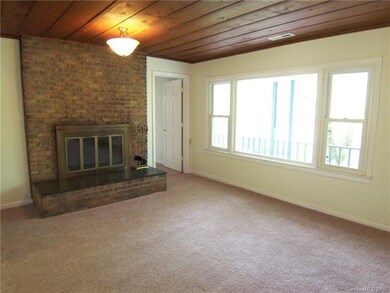 Living Room Wood Burning Fireplace
