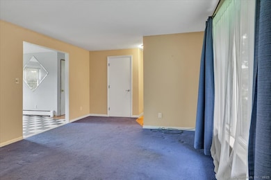 Located right off the expansive eat-in kitchen.