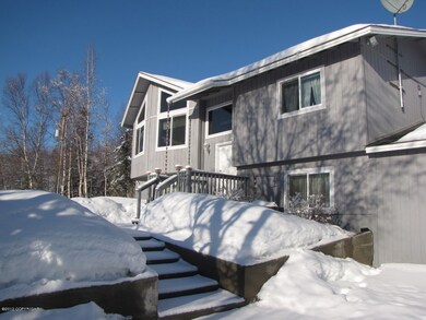 Front of home, retaining walls and steps