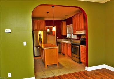 Looking into kitchen from Dining Room