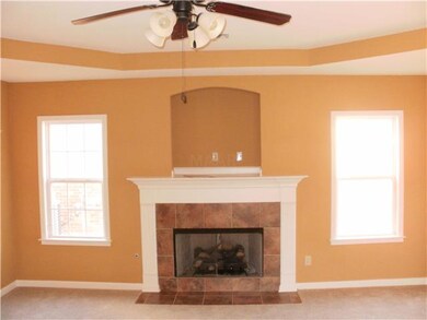 View of the great room w/ FRPL(ventless gas logs).