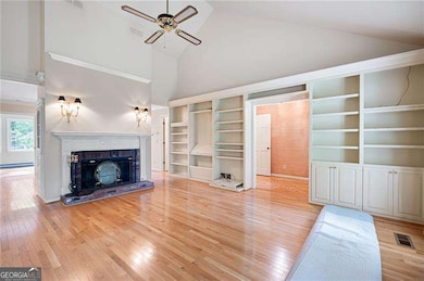 Family Room with fireplace.