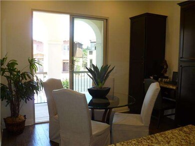 Breakfast nook with kitchen desk and slider access