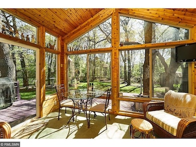 This view of the PORCH leads you out the patio doo