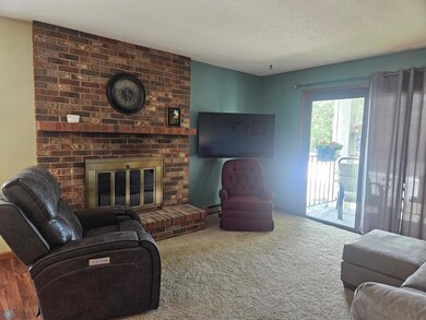Wood burning fireplace
