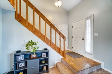 Entry offers parquet flooring