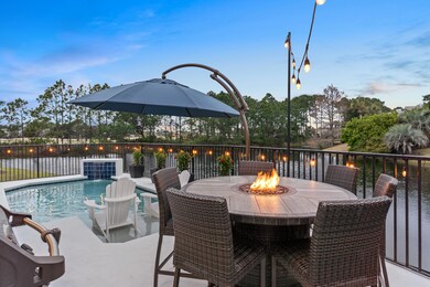 Dusk View of the Private Pool
