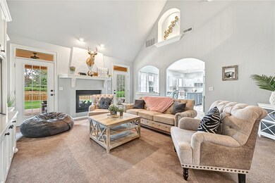 Living room opens into kitchen.