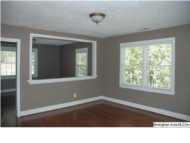 Open living room to dining room