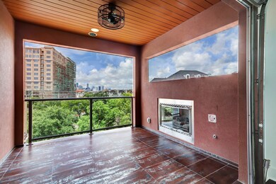 4th floor patio with gas fireplace