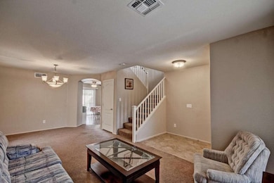 Living room and front entry