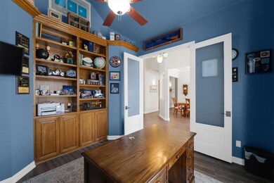 Office area View 2 with Built-ins