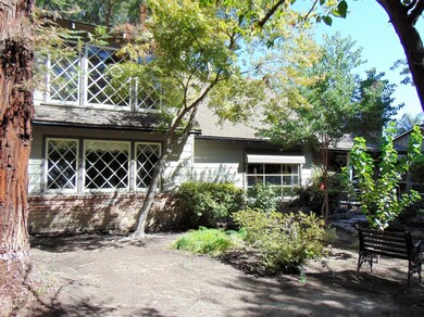 Front of home and garden landscape.
