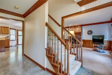 The entry area connects to all of the first floor.