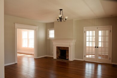 View from front door into living room.