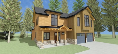 Exterior home rendering of architectural plans ava