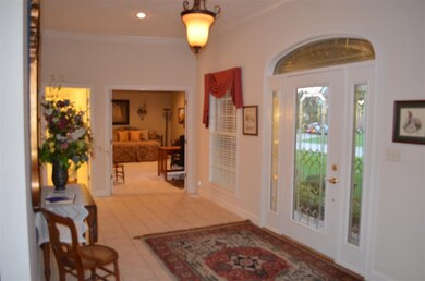 Enjoy this oversized foyer with high ceiling, new 