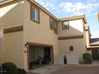 Rear entry to garage of house