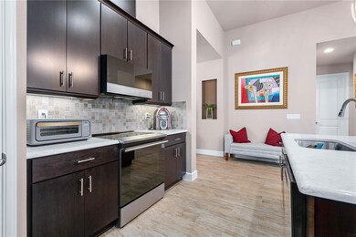 Quartz Countertops w/Tile Backsplash