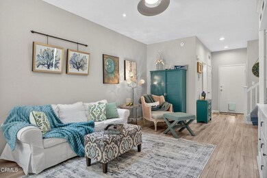 Lovely living room with fireplace