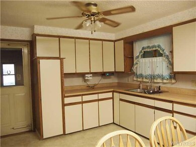 Kitchen View towards the sink and cabinets which a