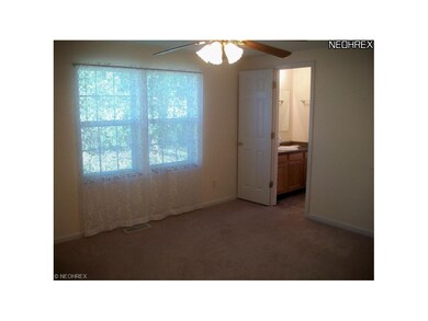The Master Bedroom leads into the Master Bath.