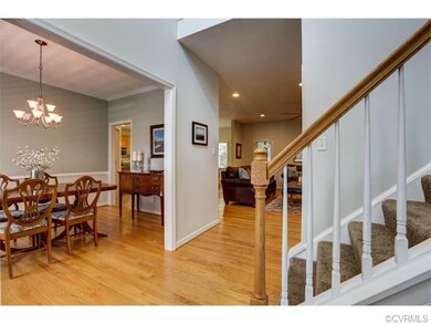 Beautiful two-story foyer with Palladian window. A