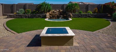 Fire pit and reflection pool