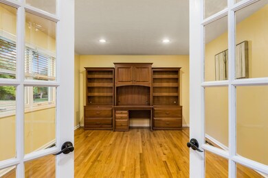 Glass doors to Living room