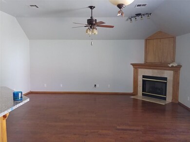19.5 x 15.5 living room, hardwood floors, gas fire
