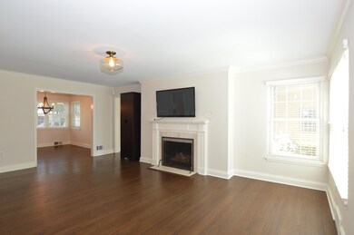 Living room, updated windows