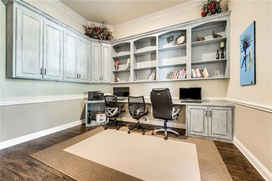Office Built-Ins, Wood Floors