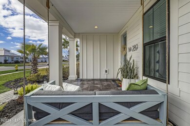 Front Porch with Hanging Swing