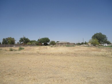 West side of lot looking east