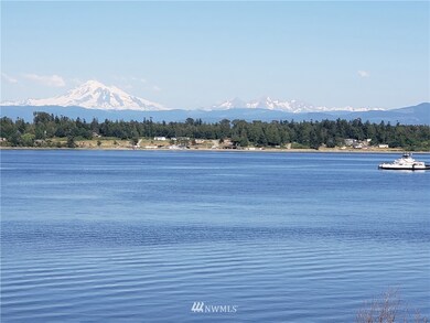 Mt Baker & the Sisters with Whatcom Chief and the 6 minute ferry ride across hales Passage. From the property.