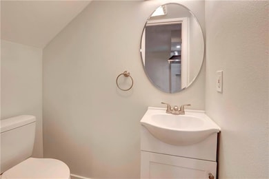 Half bath located off living room