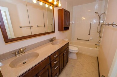 Second level bath with dual sinks