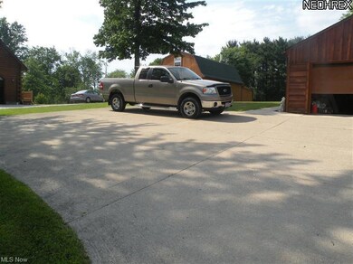 2 car attached garage with HUGE turn around drivew