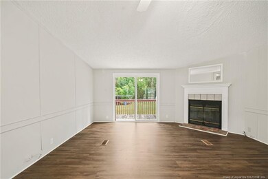 fireplace in living room