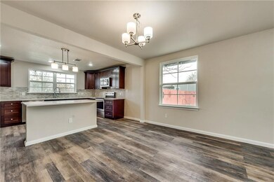 Kitchen open to Living Room