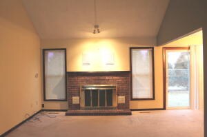 Fireplaced living room