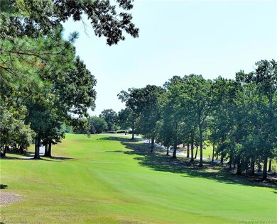 View down fairway from back of lot