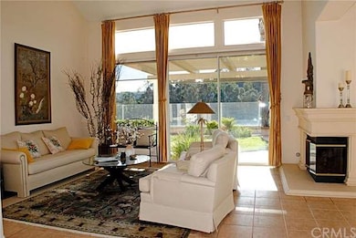 Living room showing part of backyard