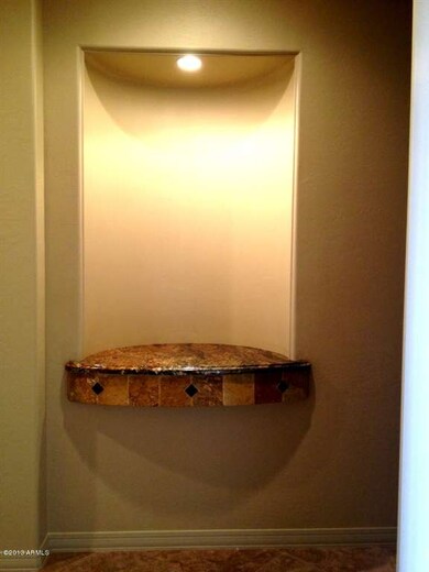 Art Niche in Hallway to Master BR