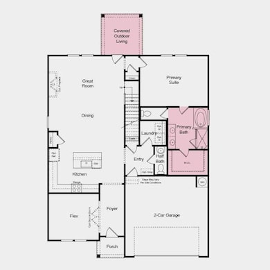 First Floor Plan - Structural options added includ
