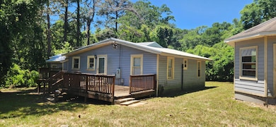 Rear with large deck