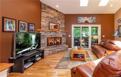 High ceilings, skylights and spacious living space