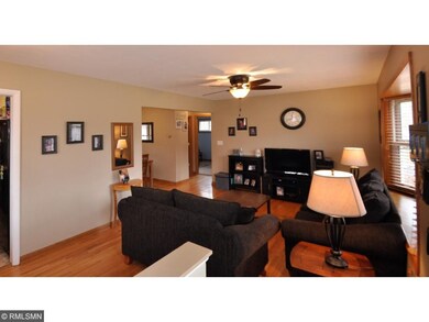Open view of the living room, beautiful hardwood f